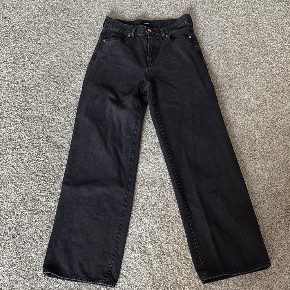 Express high rise wide leg Denim